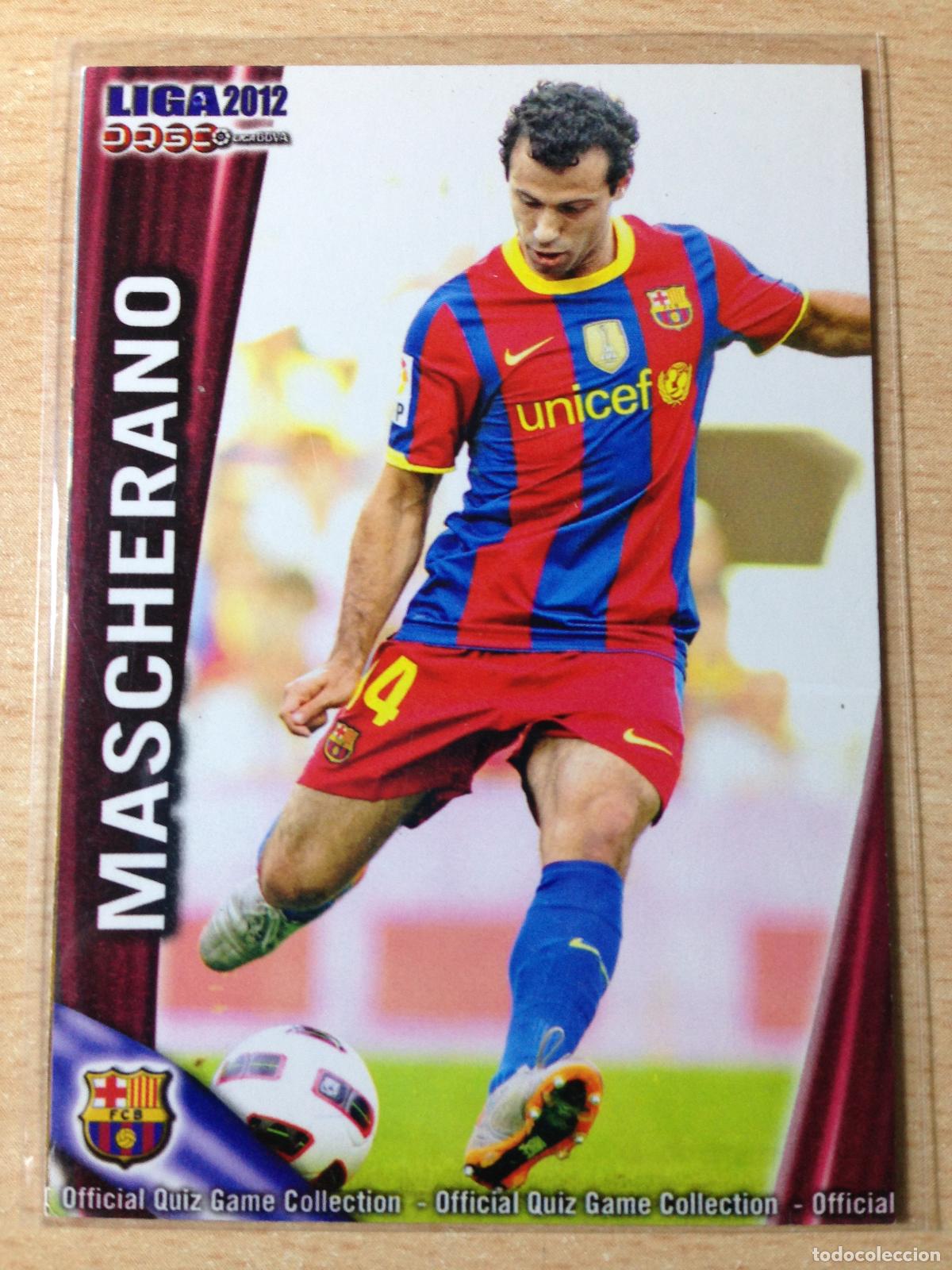 Fu&szlig;ball-Sticker: 2011-2012 - 12 MASCHERANO - FC BARCELONA - MUNDICROMO