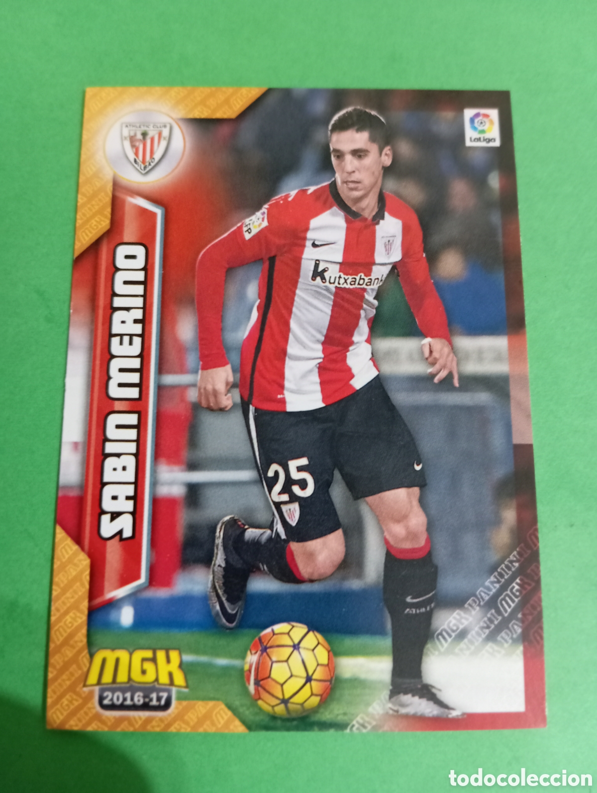 Cromos de f&uacute;tbol: Sabin Merino Athletic de Bilbao n&deg;48 / PANINI MEGACRACKS 2016/2017