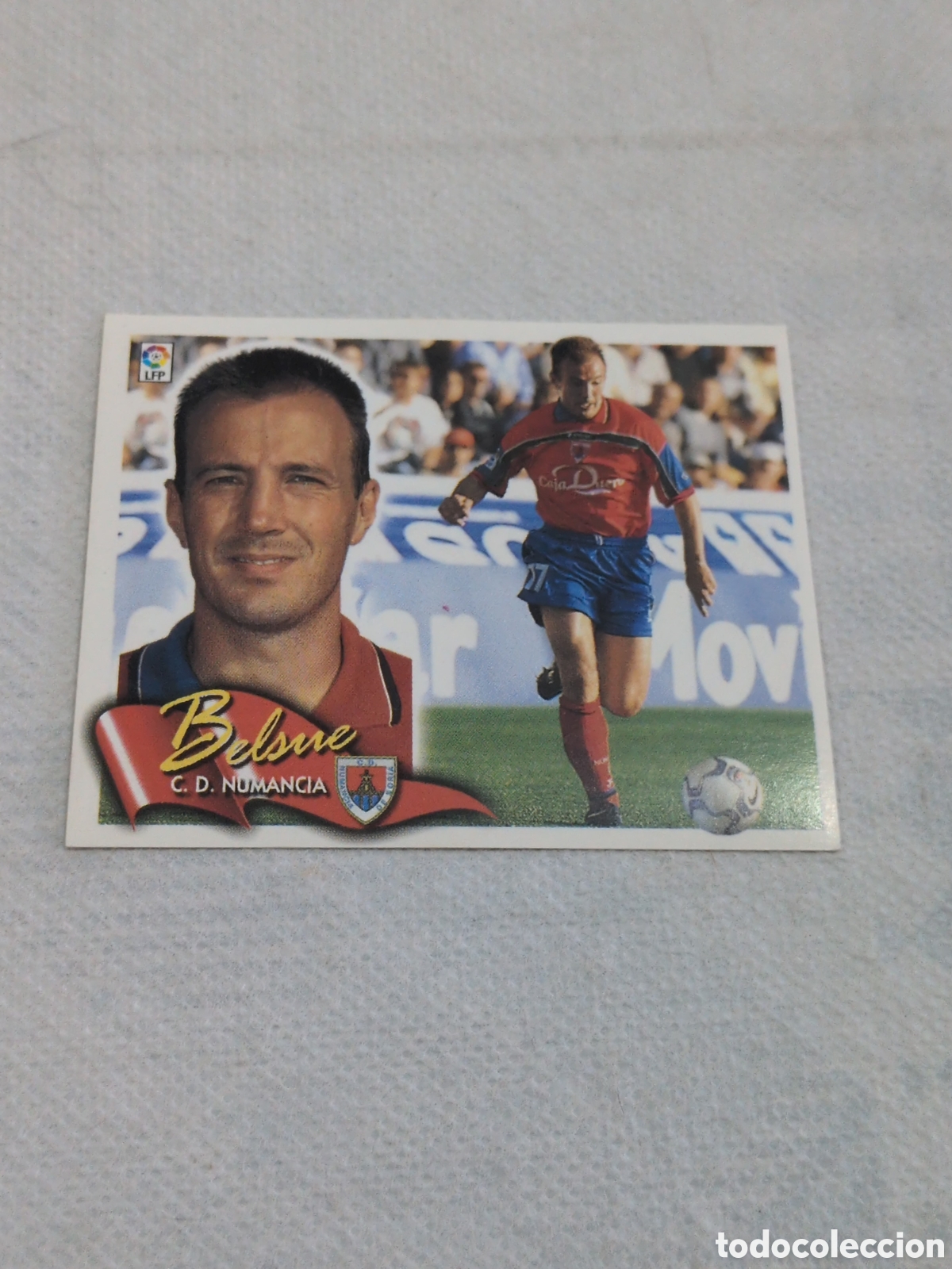 Cromos de f&uacute;tbol: ED. ESTE 00-01 BAJA BELSUE ( NUMANCIA ) NUEVO SIN PEGAR