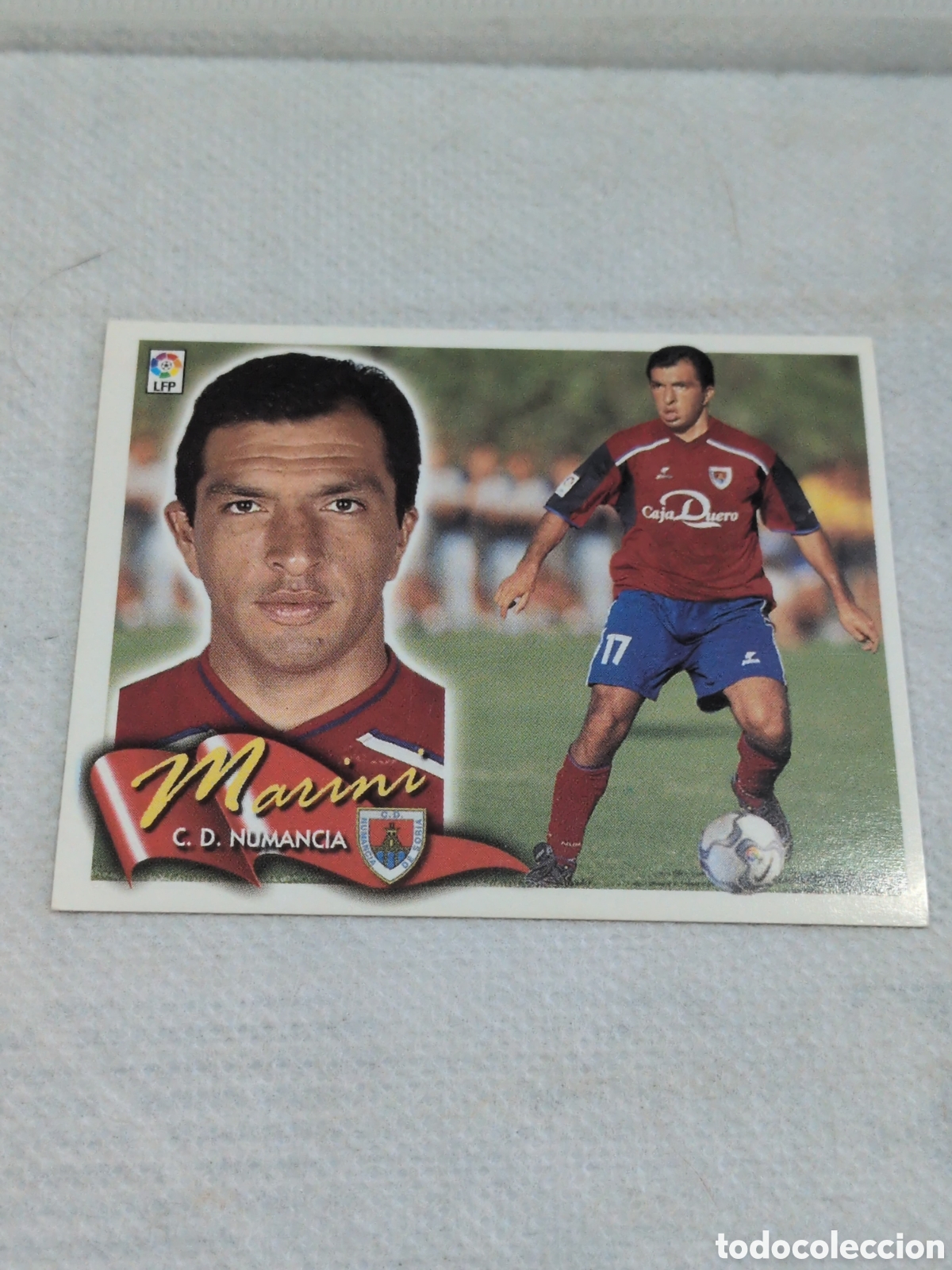 Cromos de f&uacute;tbol: MARINI NUMANCIA COLOCA LIGA ESTE 2000/01 00 01 NUNCA PEGADO SIN PEGAR