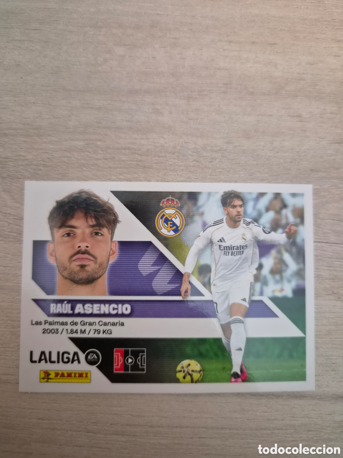Cromos de f&uacute;tbol: N&deg;7 Real Madrid Asencio Liga Este 26/27