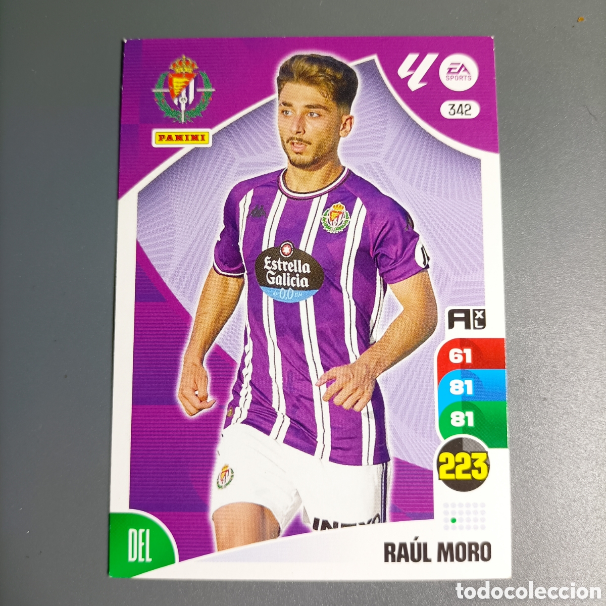 Cromos de f&uacute;tbol: ADRENALYN. LIGA 2024-2025 (VALLADOLID) №342 RA&Uacute;L MORO