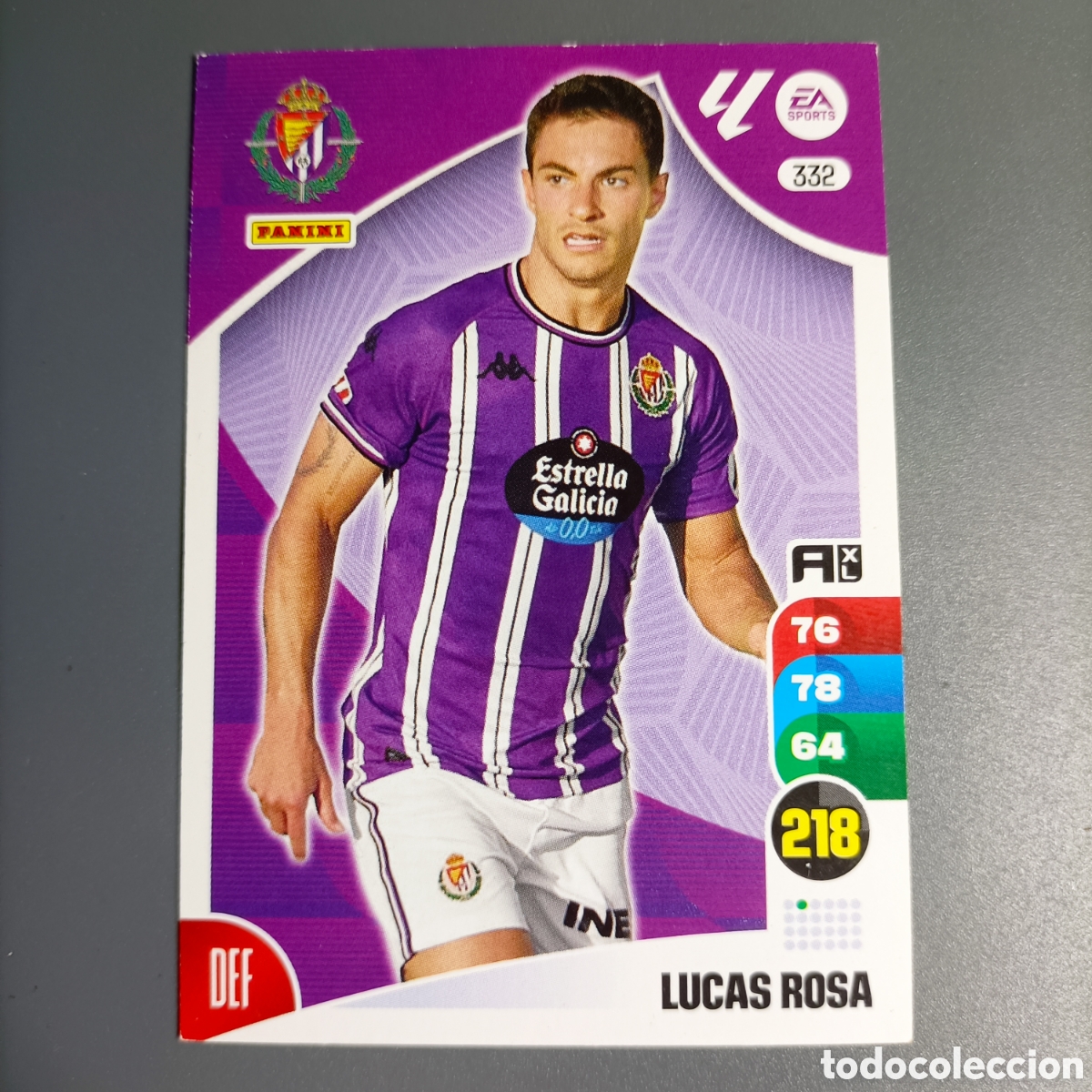 Cromos de f&uacute;tbol: ADRENALYN. LIGA 2024-2025 (VALLADOLID) №332 LUCAS ROSA