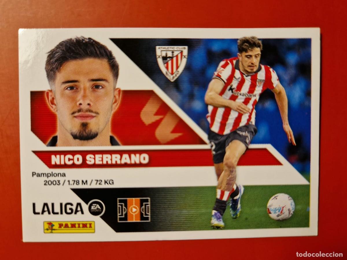 Cromos de f&uacute;tbol: NICO SERRANO ATHLETIC DE BILBAO 2026-2027 26 27 SIN PEGAR