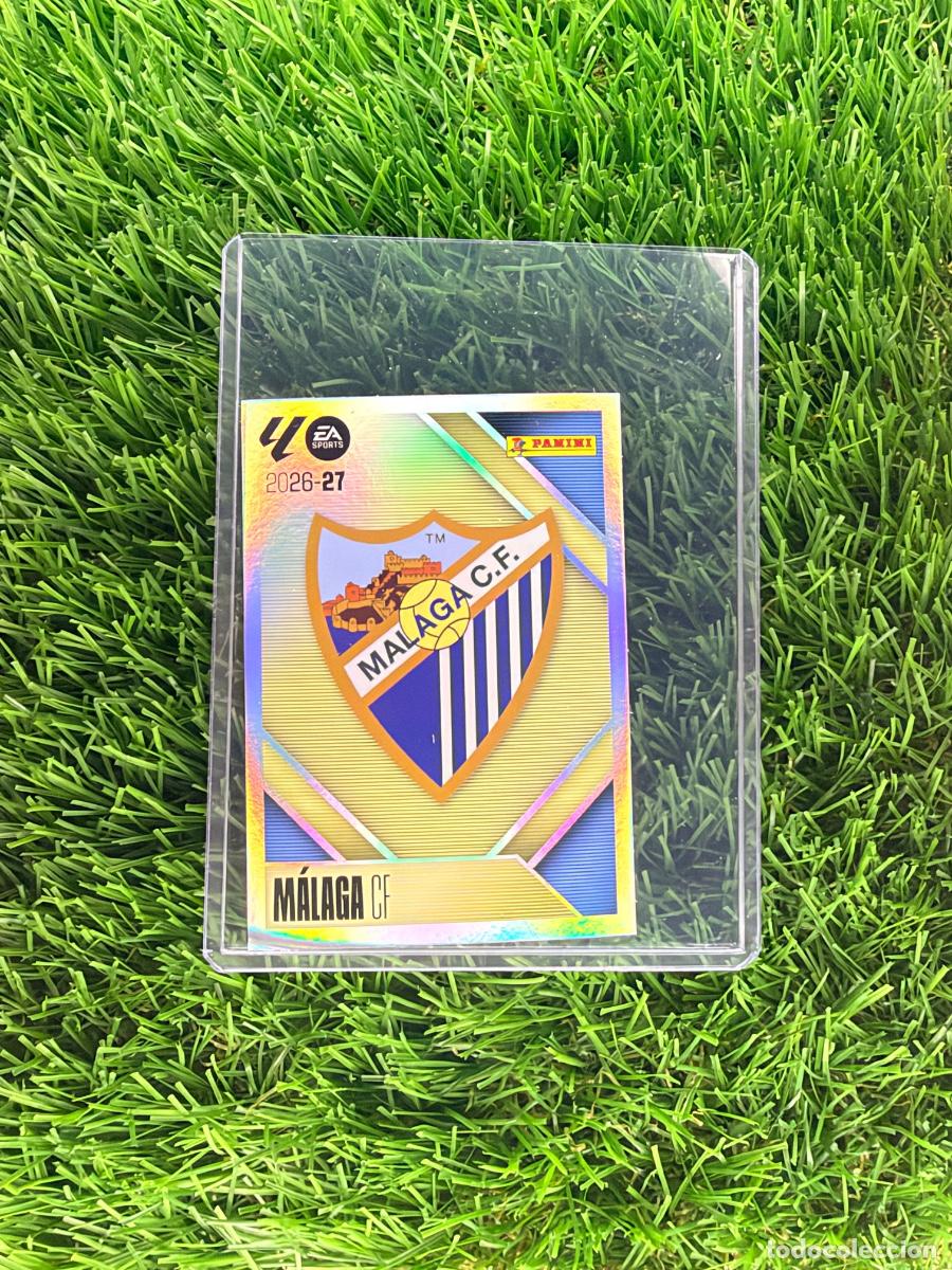 Cromos de f&uacute;tbol: N&ordm; 1 Escudo M&aacute;laga CF Liga Este 26 27