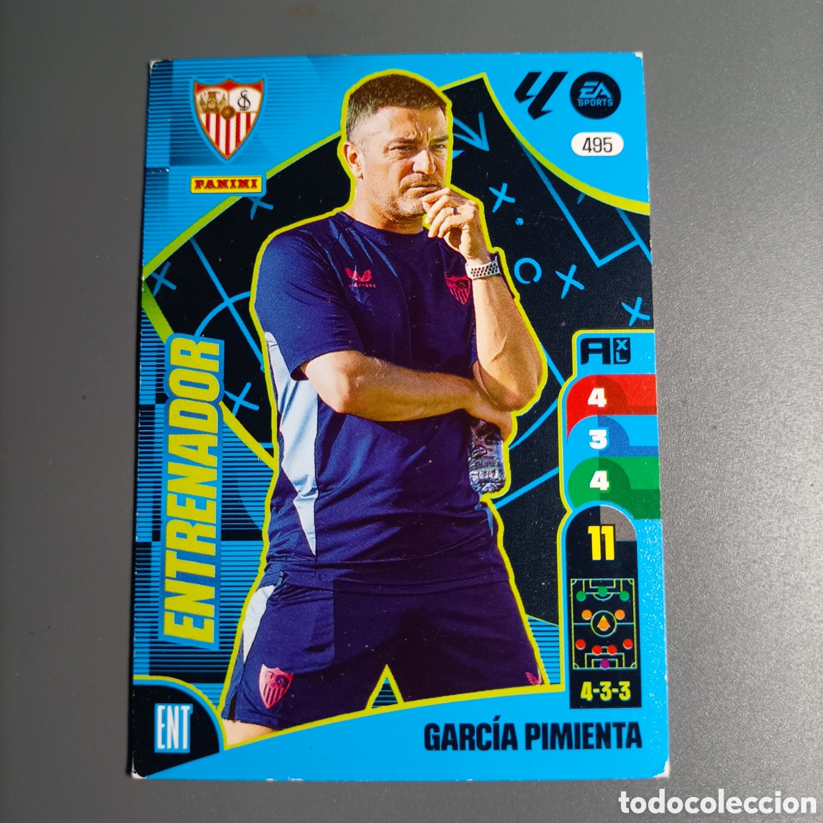 Cartes &agrave; collectionner de Football: ADRENALYN. LIGA 2024-2025 (SEVILLA) №495 GARC&Iacute;A PIMIENTA
