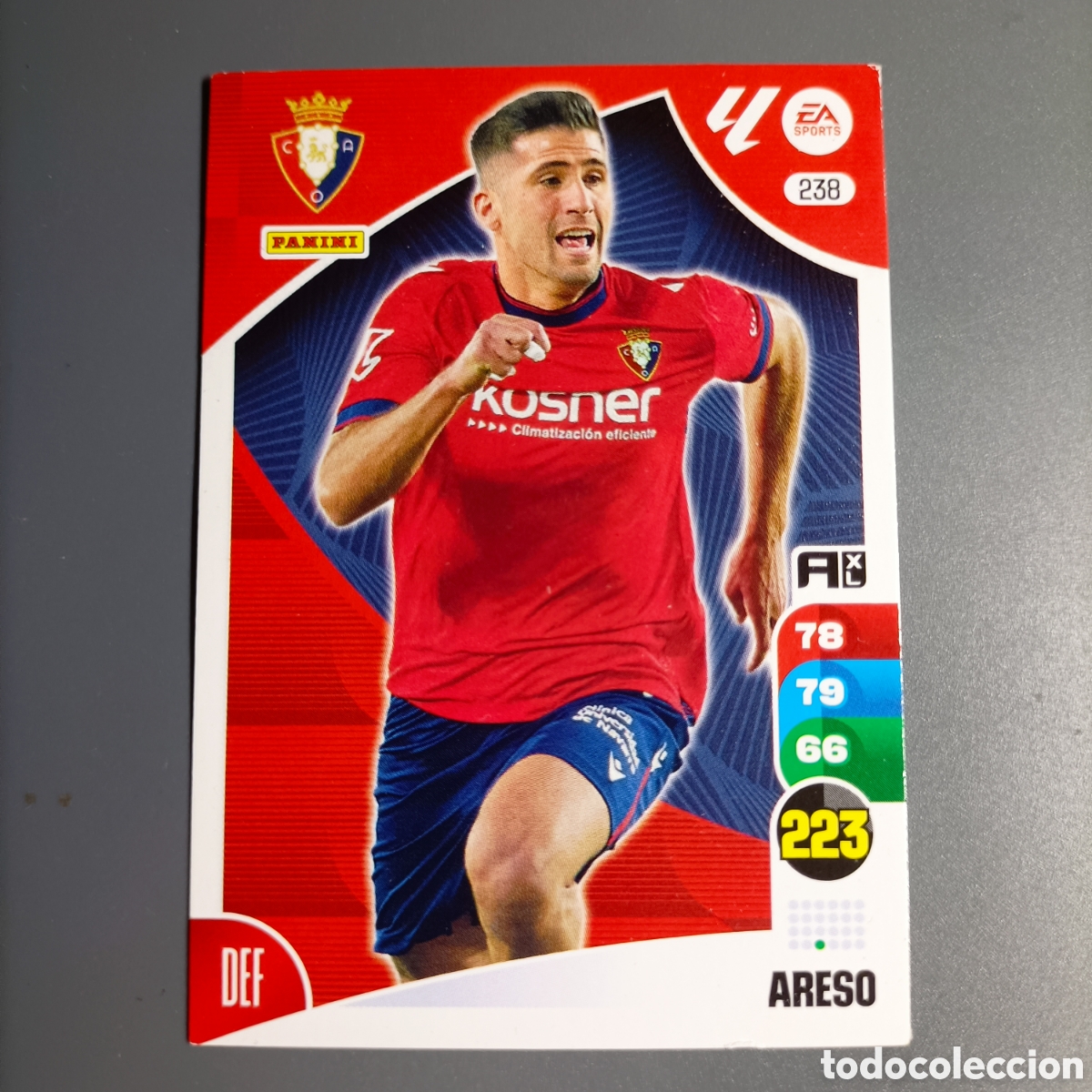 Cromos de f&uacute;tbol: ADRENALYN. LIGA 2024-2025 (OSASUNA) №238 ARESO