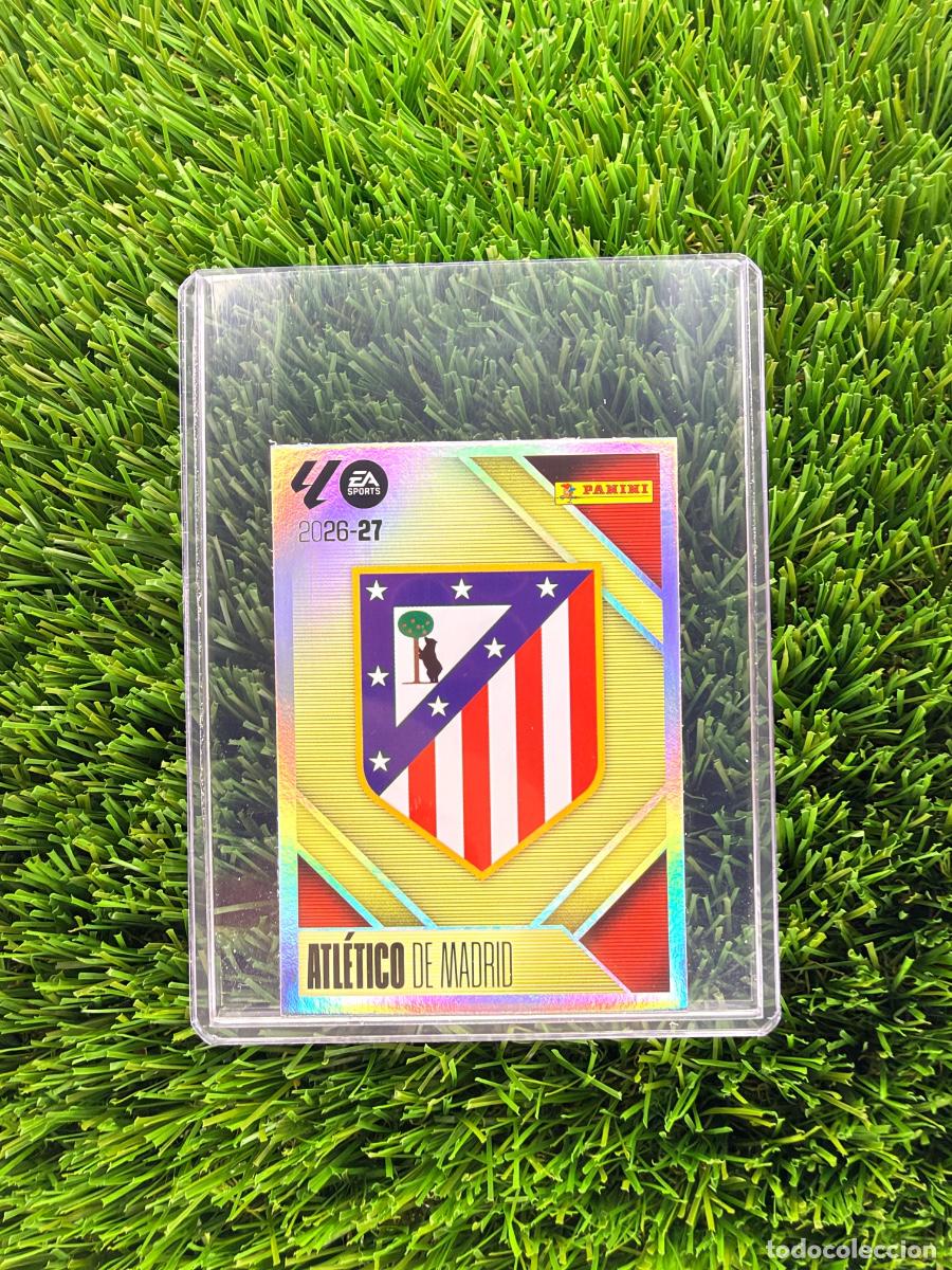 Cromos de f&uacute;tbol: N&ordm; 1 Escudo Atletico de Madrid Liga Este 26 27