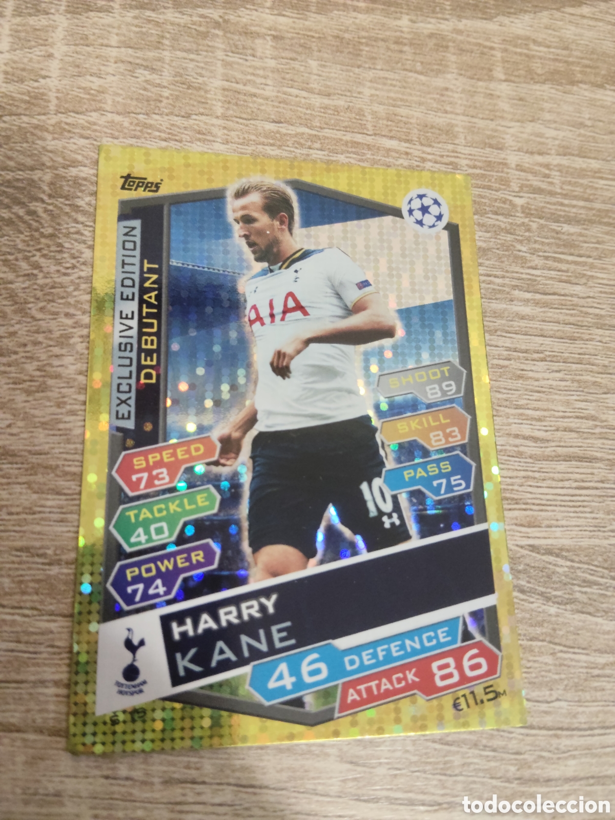 Fu&szlig;ball-Sticker: Topps match attax champions league 2016 2017 16 17 Harry Kane exclusive edition