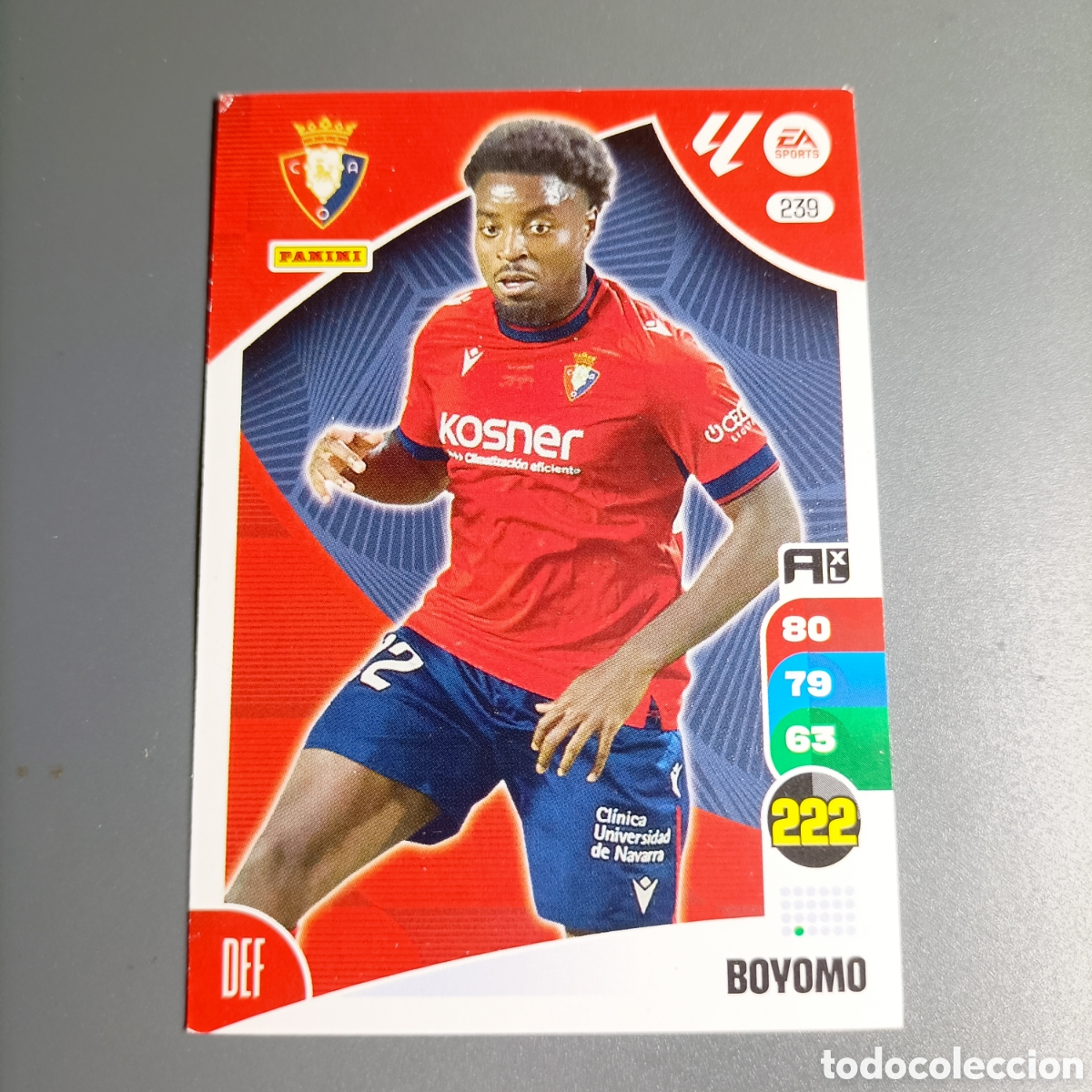 Cromos de f&uacute;tbol: ADRENALYN. LIGA 2024-2025 (OSASUNA) №239 BOYOMO