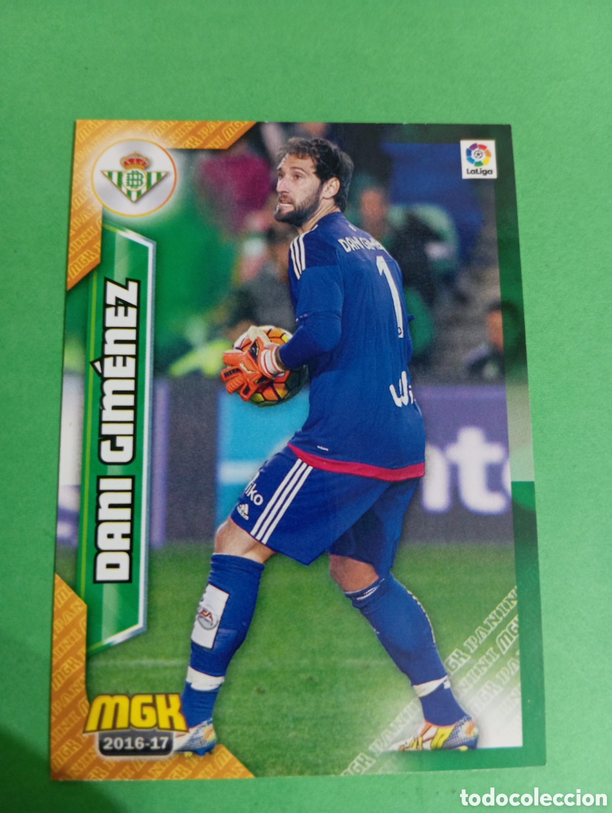 Cromos de f&uacute;tbol: Dani Gim&eacute;nez Betis n&deg;112 / PANINI MEGACRACKS 2016/2017