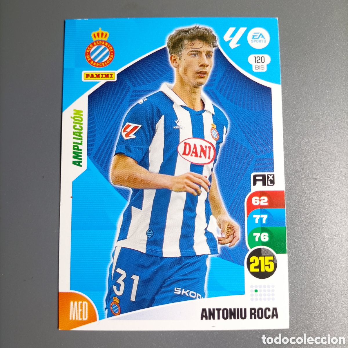 Cromos de f&uacute;tbol: ADRENALYN. LIGA 2024-2025 (ESPANYOL) №120 BIS. ANTONIU ROCA / AMPLIACI&Oacute;N