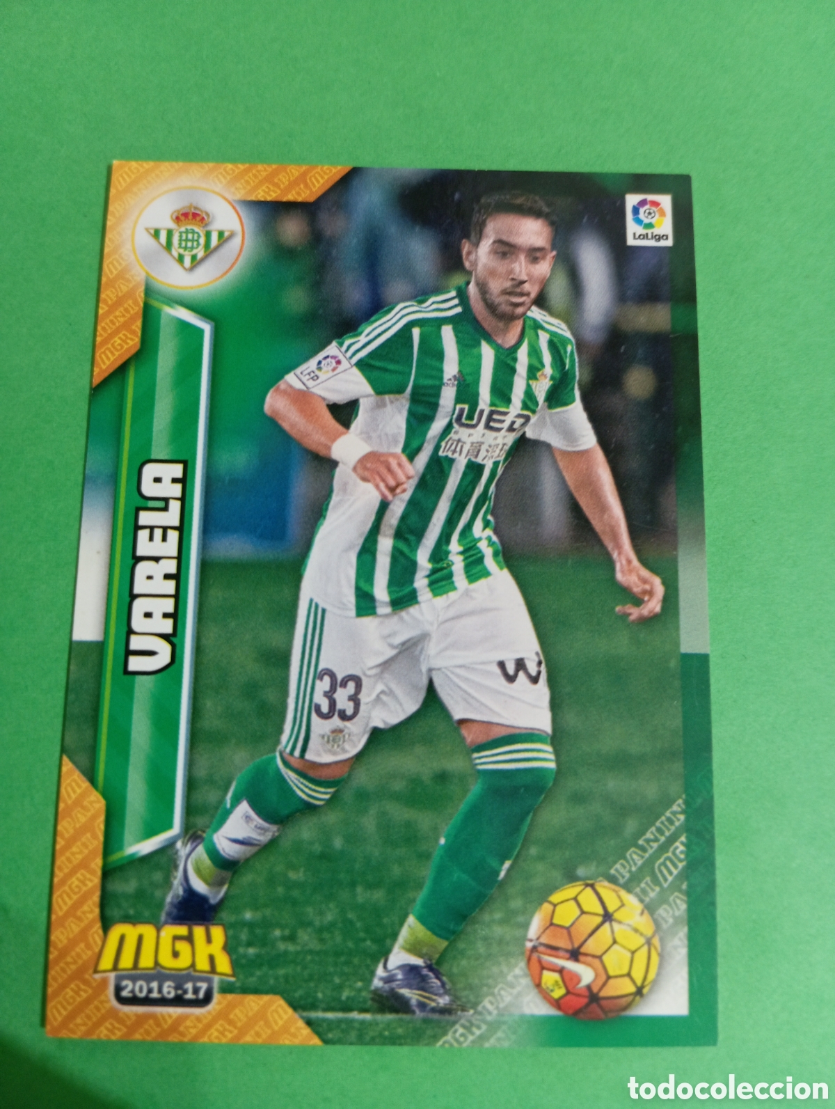 Cromos de f&uacute;tbol: Varela Betis n&deg;118 / PANINI MEGACRACKS 2016/2017