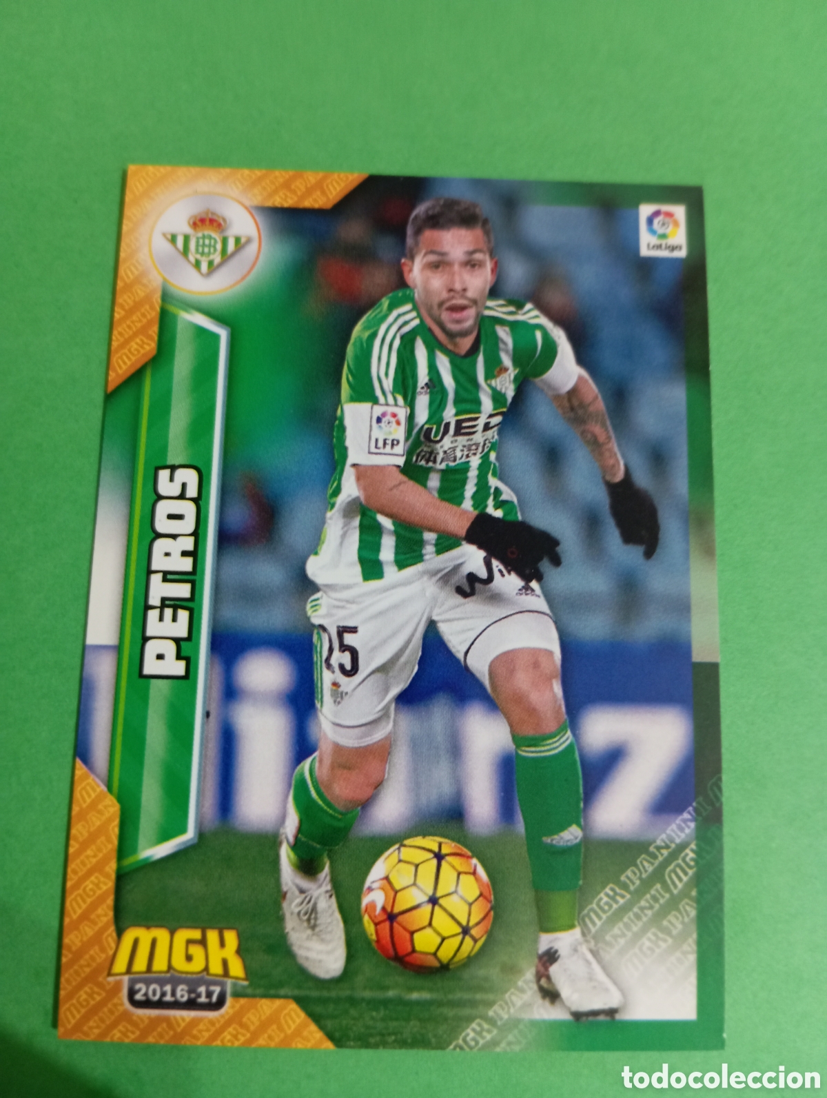 Figurine di Calcio: Petros Betis n&deg;120 / PANINI MEGACRACKS 2016/2017