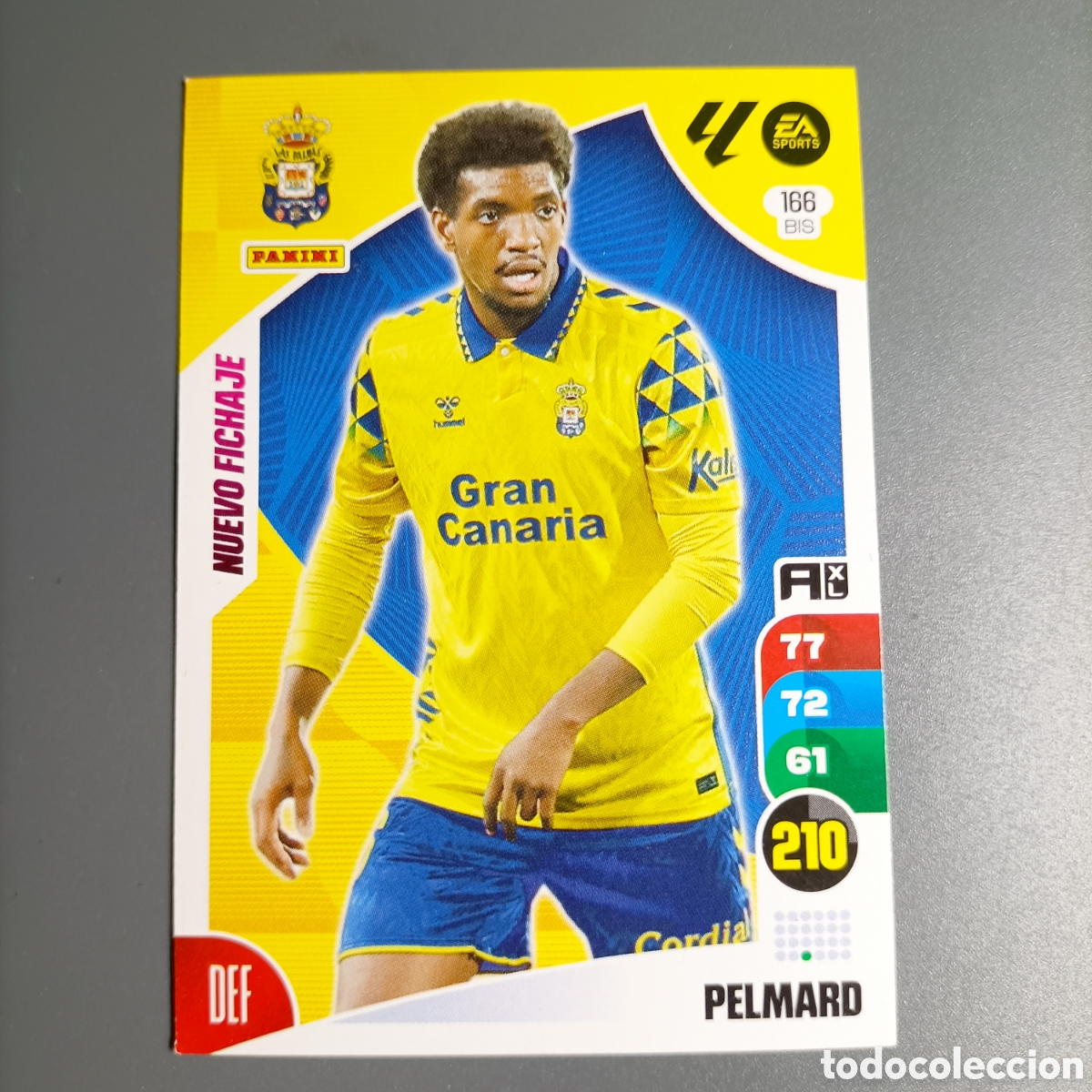 Figurine di Calcio: ADRENALYN. LIGA 2024-2025 (LAS PALMAS) №166 BIS. PELMARD / NUEVO FICHAJE