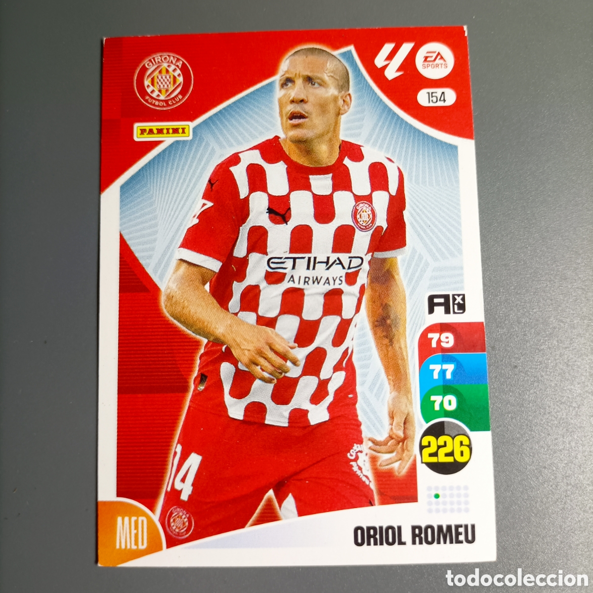 Cromos de f&uacute;tbol: ADRENALYN. LIGA 2024-2025 (GIRONA) №154 ORIOL ROMEU