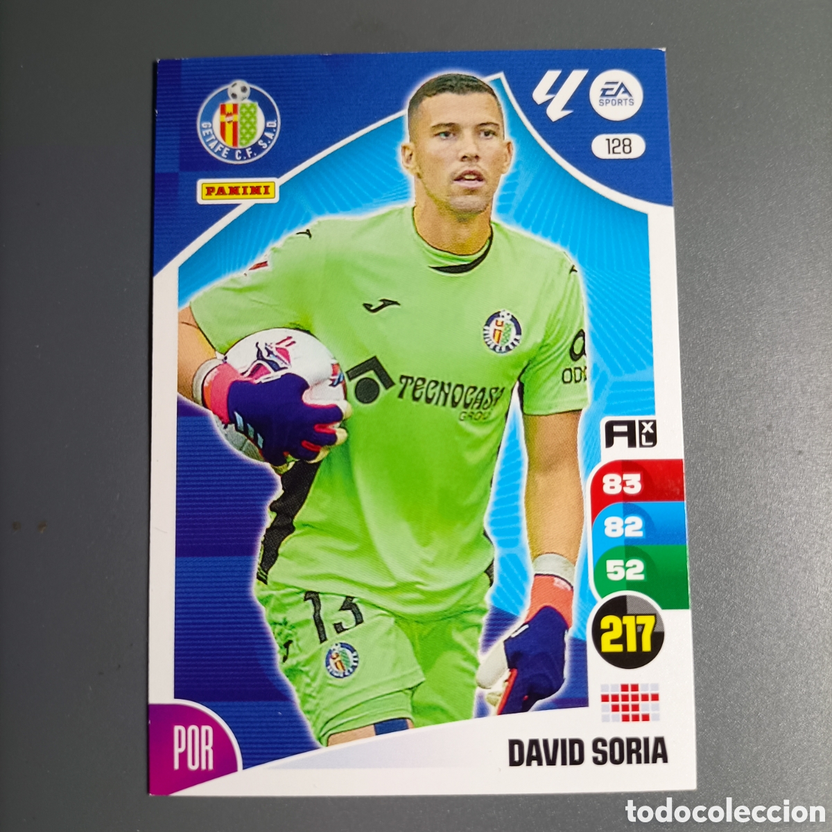 Cromos de f&uacute;tbol: ADRENALYN. LIGA 2024-2025 (GETAFE) №128 DAVID SORIA