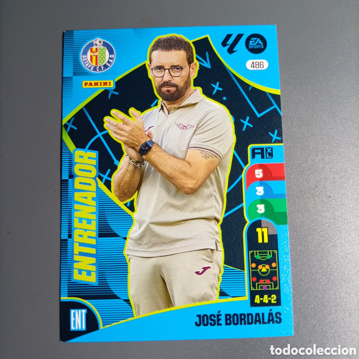 Cromos de f&uacute;tbol: ADRENALYN. LIGA 2024-2025 (GETAFE) №486 JOS&Eacute; BORDALAS