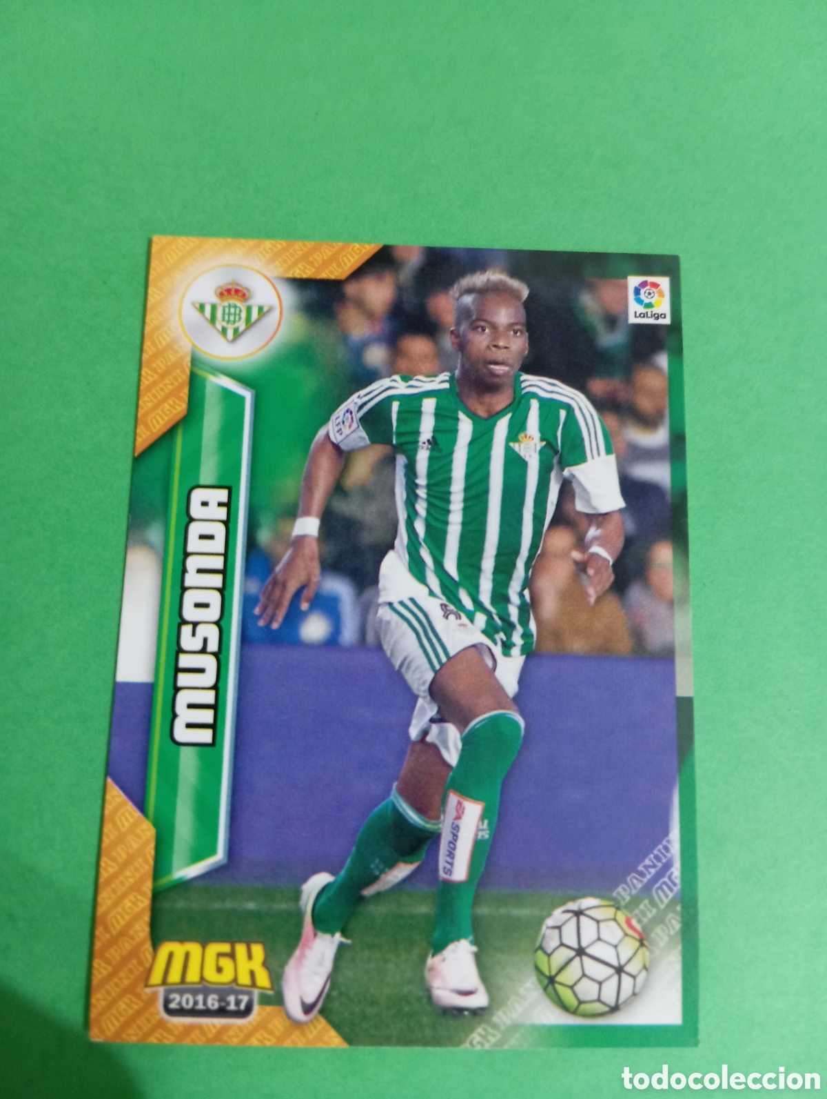 Cromos de f&uacute;tbol: Musonda Betis n&deg;128 / PANINI MEGACRACKS 2016/2017
