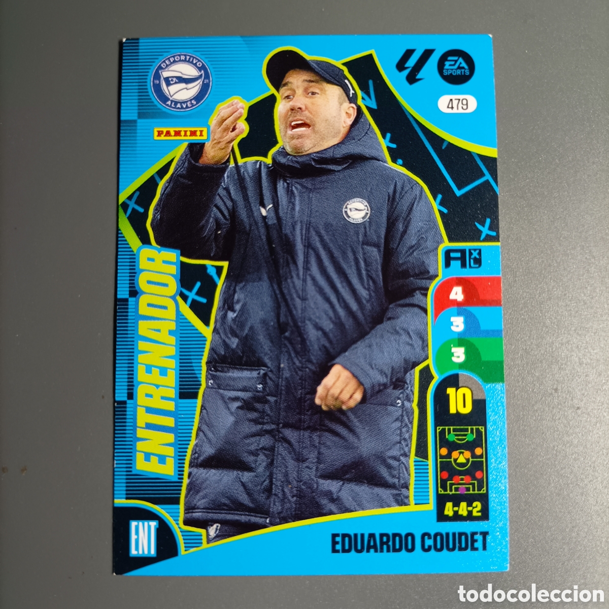 Cromos de f&uacute;tbol: ADRENALYN. LIGA 2024-2025 (ALAV&Eacute;S) №479 EDUARDO COUDET