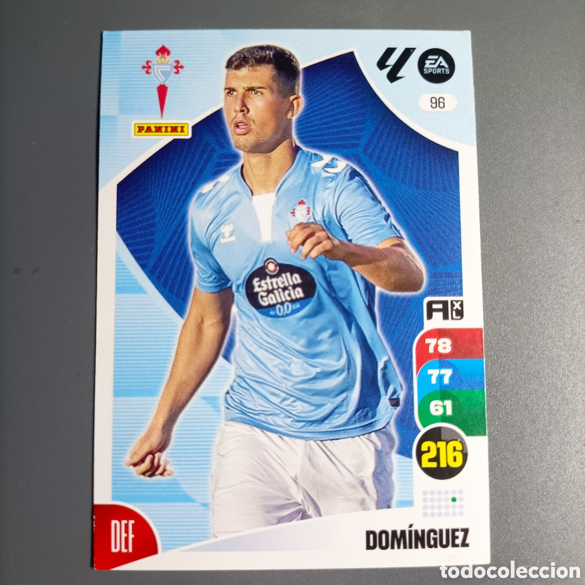 Cromos de f&uacute;tbol: ADRENALYN. LIGA 2024-2025 (CELTA) №96 DOM&Iacute;NGUEZ