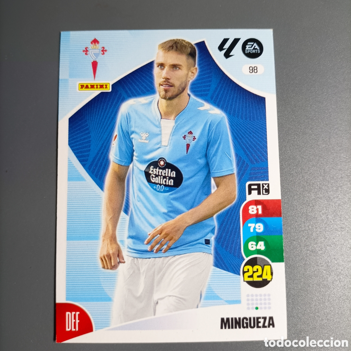 Cromos de f&uacute;tbol: ADRENALYN. LIGA 2024-2025 (CELTA) №98 MINGUEZA