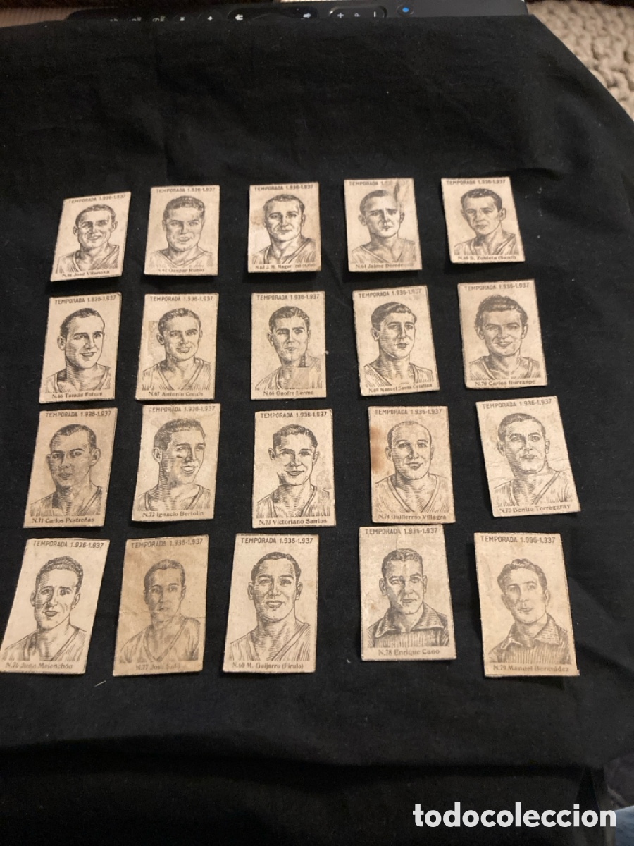 Cromos de f&uacute;tbol: Vakencia cromos cerillas Temporada 1936-37 lote