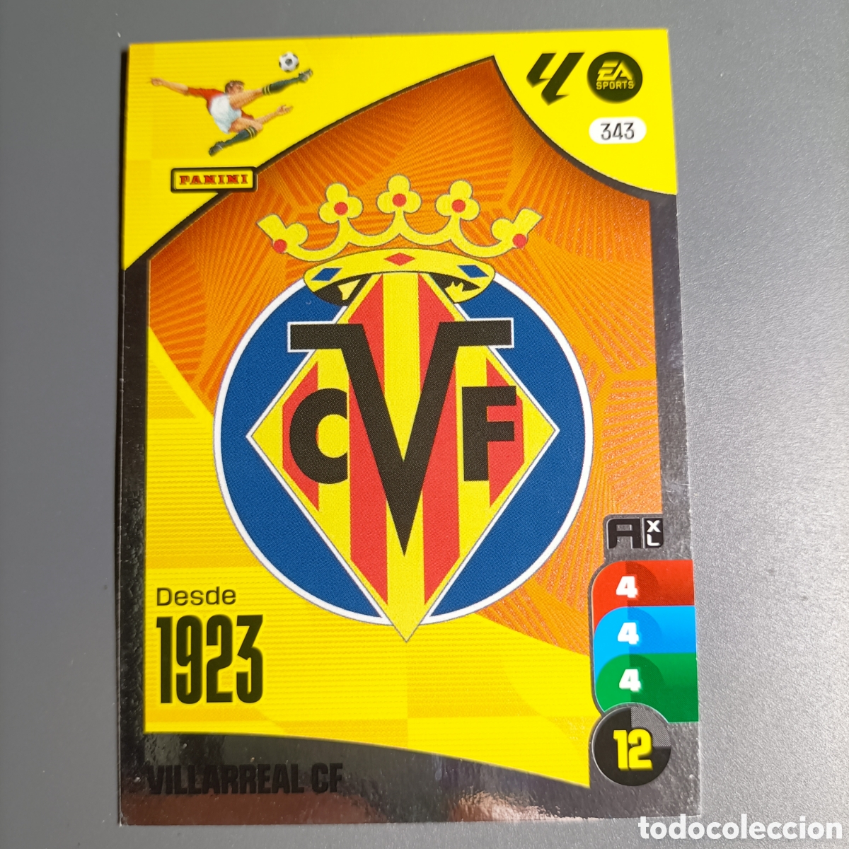 Cromos de f&uacute;tbol: ADRENALYN. LIGA 2024-2025 (VILLARREAL) №343 ESCUDO