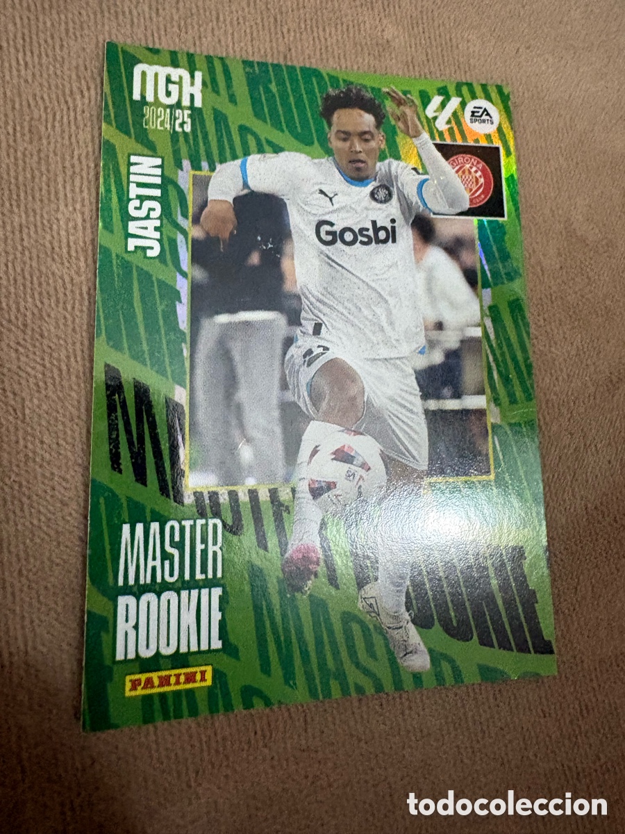 Cromos de f&uacute;tbol: 416 Jastin, Girona FC, M&aacute;ster Rookie, Panini Megacracks 2024 2025 24 25