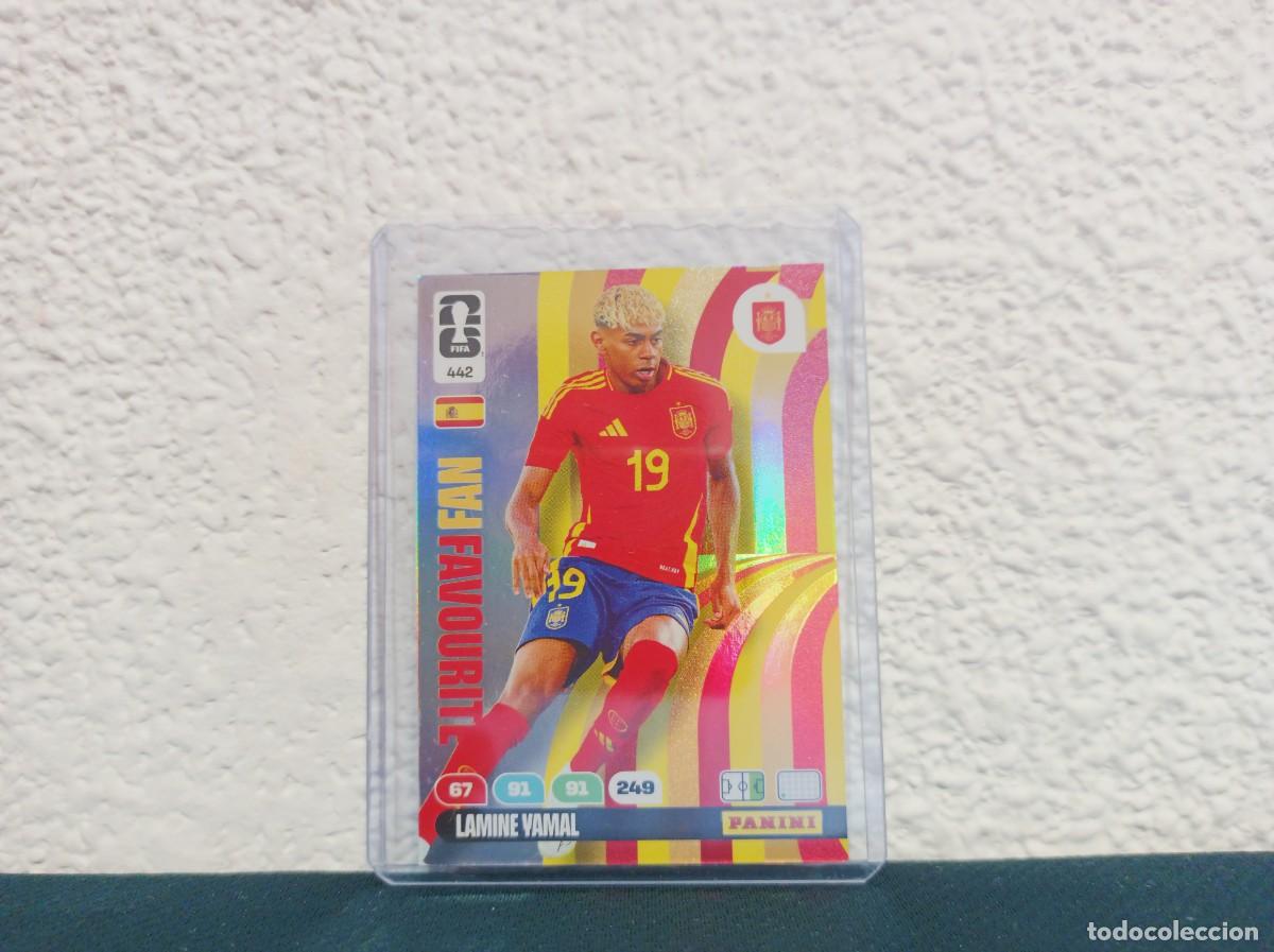 Figurine di Calcio: 442 FAN FAVOURITE LAMINE YAMAL ESPA&Ntilde;A ADRENALYN MUNDIAL FIFA WORLD CUP 26 2026 PANINI