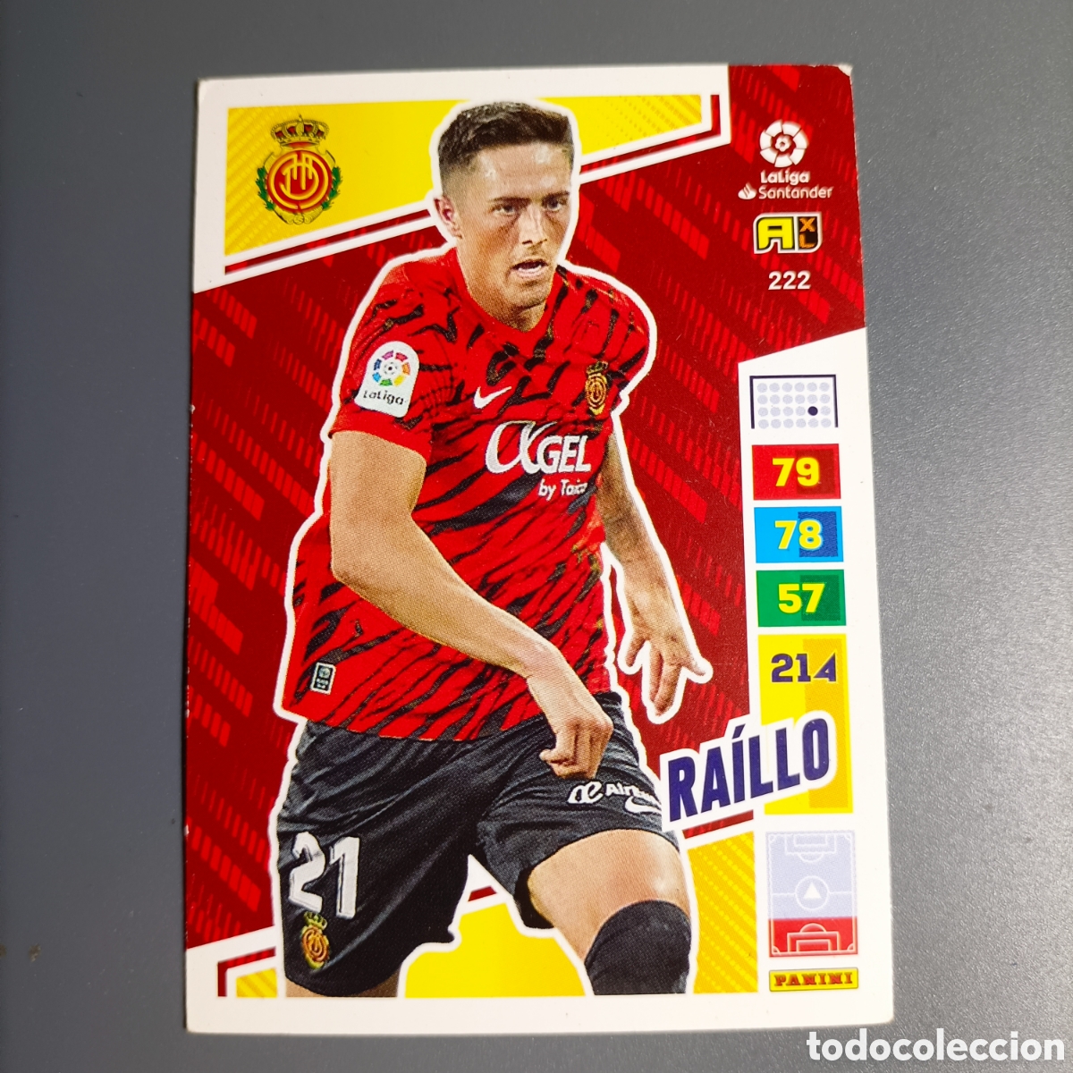 Cromos de f&uacute;tbol: ADRENALYN. LIGA 2022-2023 (MALLORCA) №222 RAILLO
