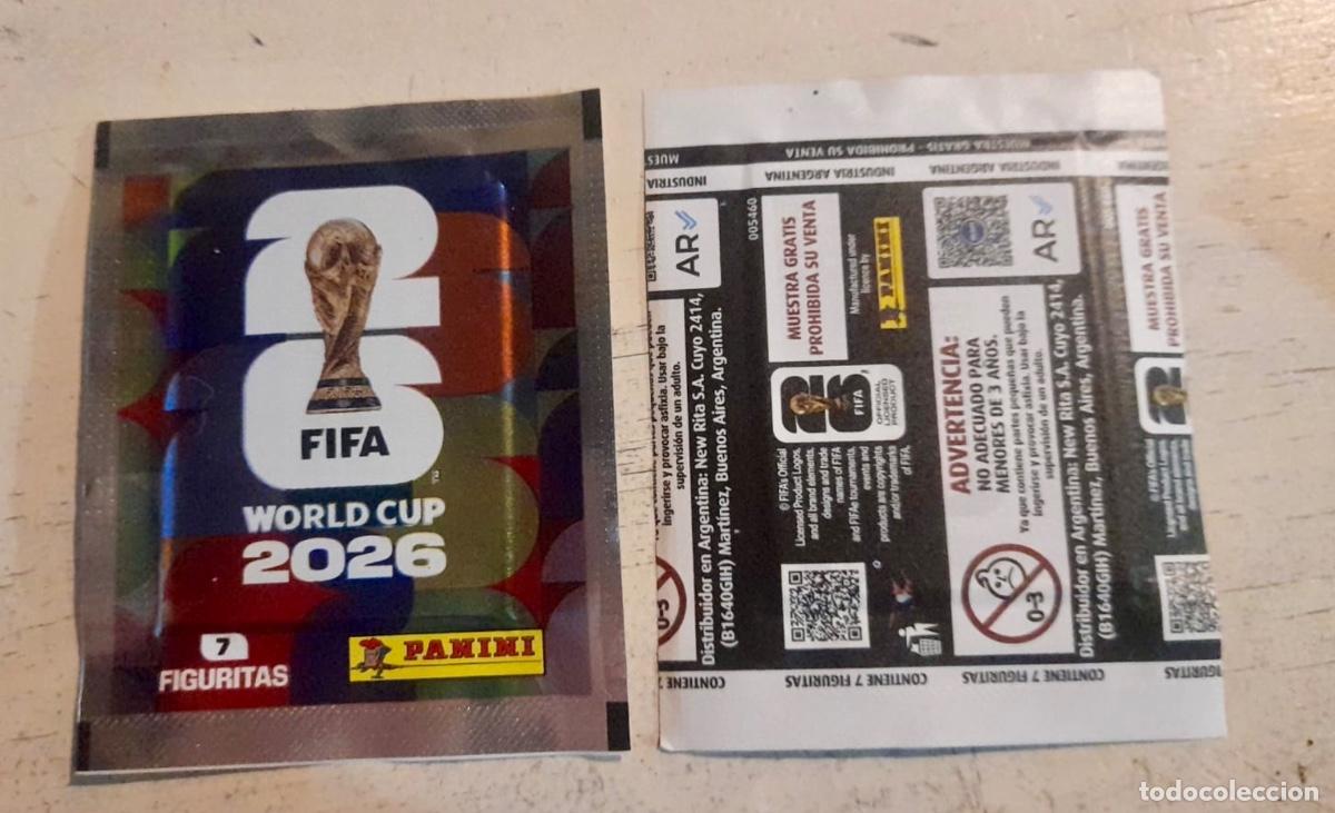 Cromos de f&uacute;tbol: Sobre cromos panini mundial 2026 GRATIS Argentina