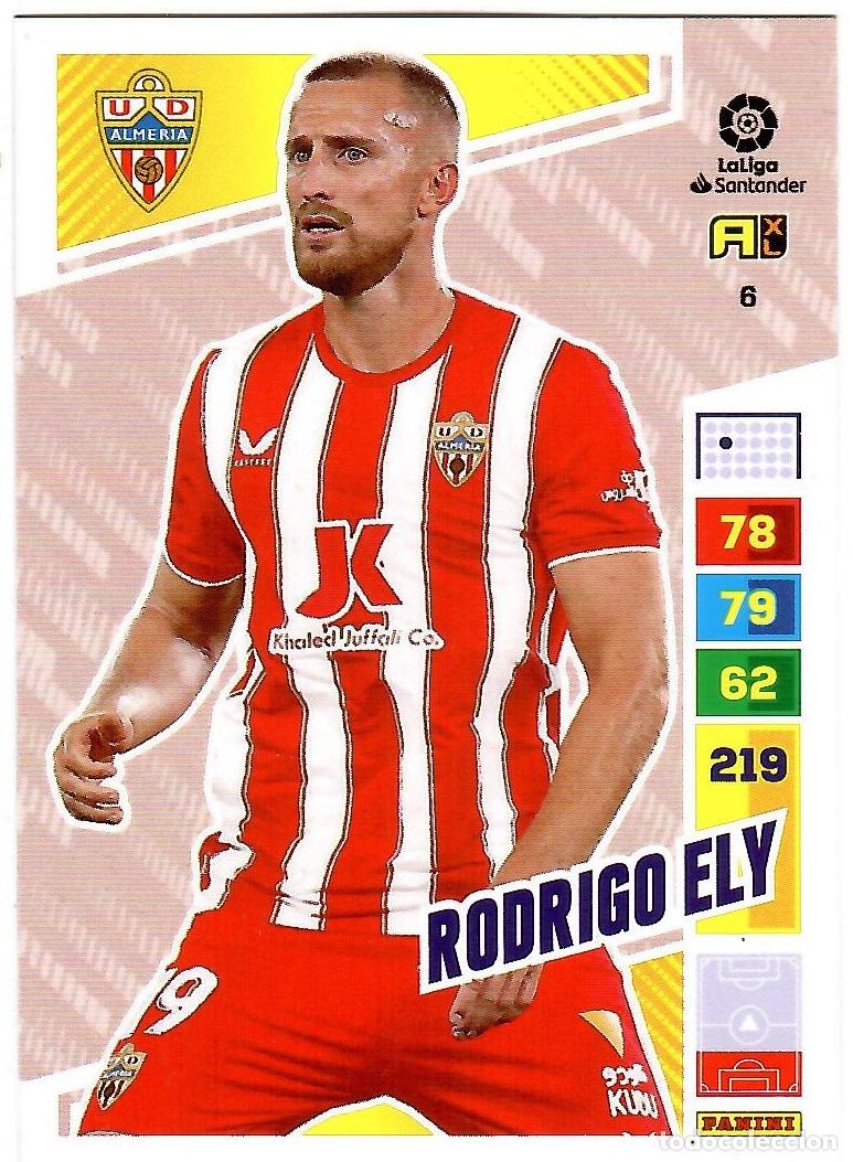 Cromos de f&uacute;tbol: Rodrigo Ely (Almeria), n&ordm; 6: Cromo del album de futbol Adrenalyn 2022-23