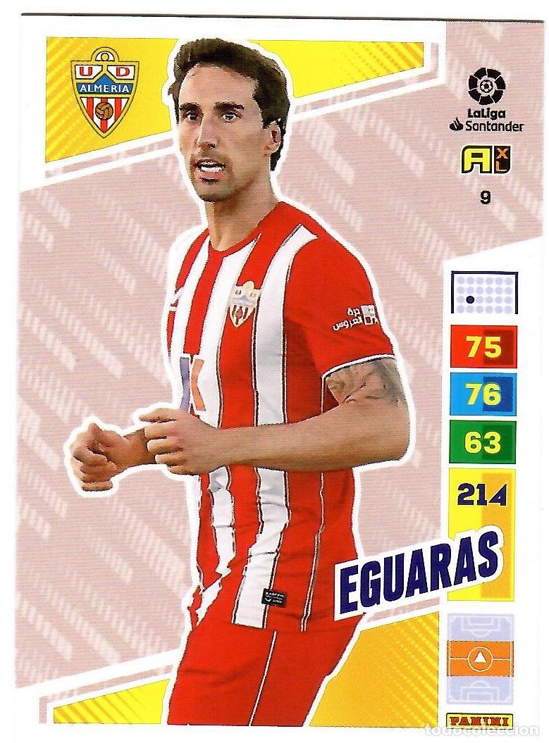 Cromos de f&uacute;tbol: Eguaras (Almeria), n&ordm; 9: Cromo del album de futbol Adrenalyn 2022-23