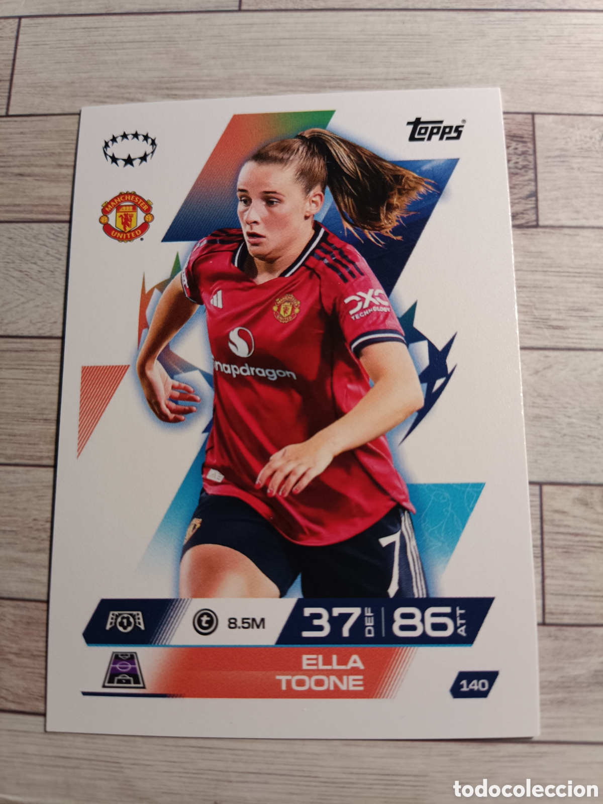 Cromos de f&uacute;tbol: 140 ELLA TOONE MANCHESTER UNITED MATCH ATTAX EXTRA CHAMPIONS 2025 2026 TOPPS 25 26