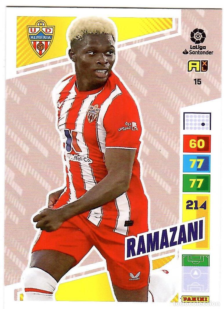 Cromos de Futebol: Ramazani (Almeria), n&ordm; 15: Cromo del album de futbol Adrenalyn 2022-23