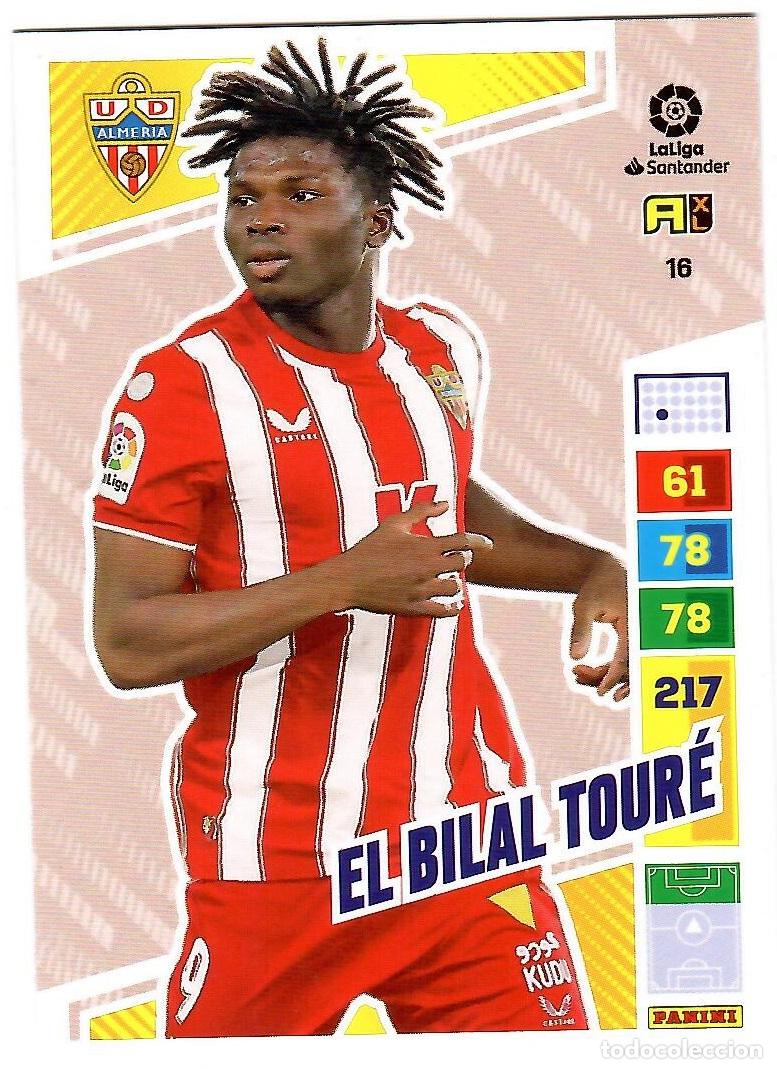 Cromos de Futebol: El Bilal Toure (Almeria), n&ordm; 16: Cromo del album de futbol Adrenalyn 2022-23