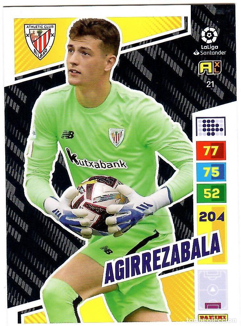 Cromos de f&uacute;tbol: Agirrezabala (Ath. Bilbao), n&ordm; 21: Cromo del album de futbol Adrenalyn 2022-23