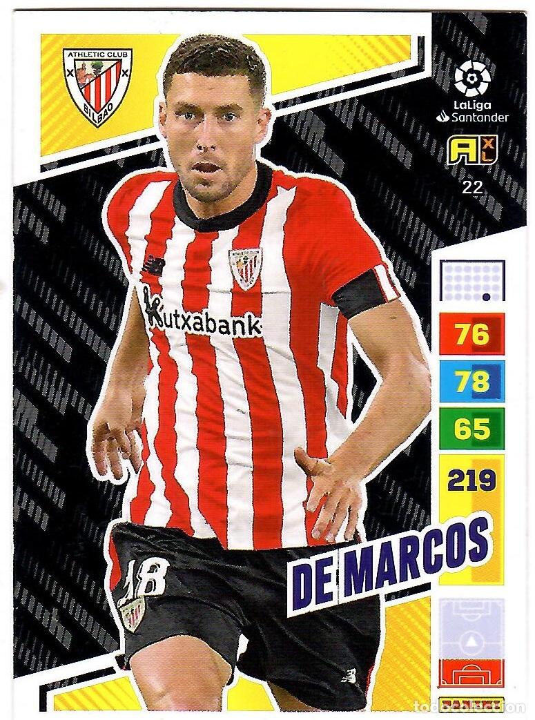 Cromos de f&uacute;tbol: De Marcos (Ath. Bilbao), n&ordm; 22: Cromo del album de futbol Adrenalyn 2022-23