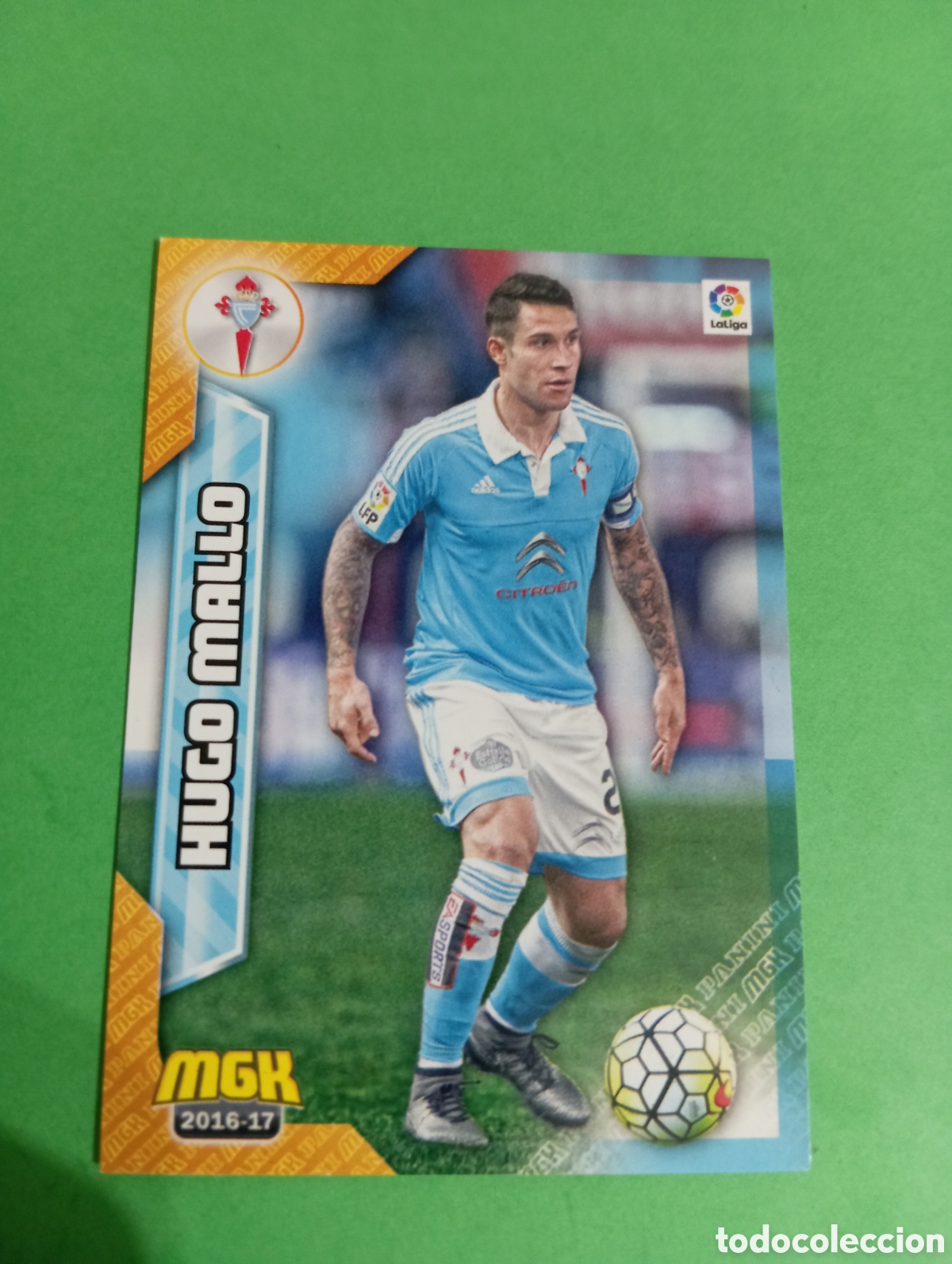 Cromos de Futebol: Hugo Mallo Celta de Vigo n&deg;140 / PANINI MEGACRACKS 2016/2017