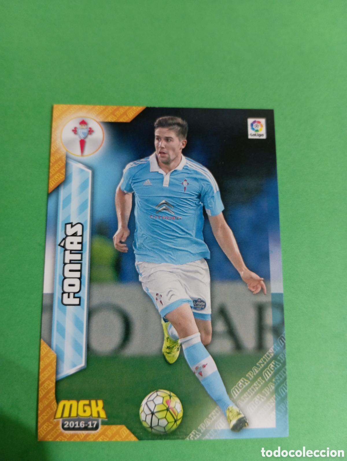 Cromos de f&uacute;tbol: Font&aacute;s Celta de Vigo n&deg;141 / PANINI MEGACRACKS 2016/2017