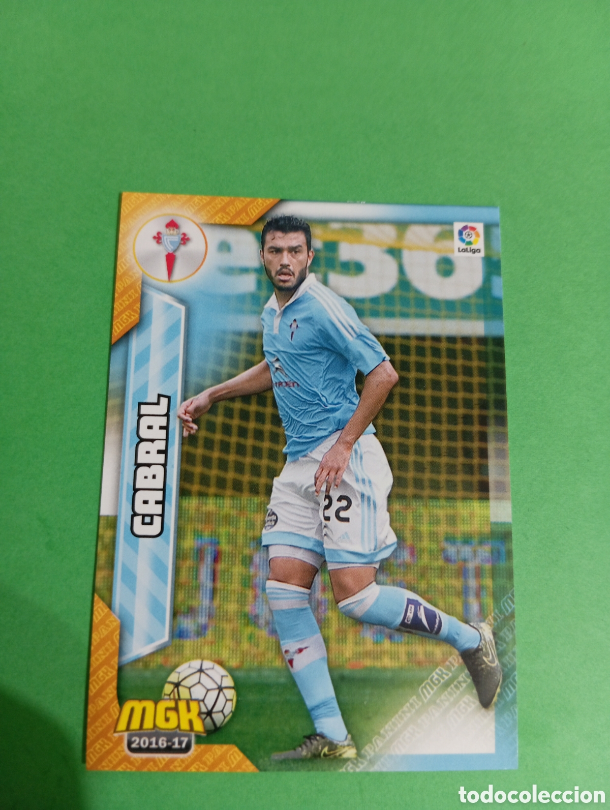 Cromos de f&uacute;tbol: Cabral Celta de Vigo n&deg;142 / PANINI MEGACRACKS 2016/2017