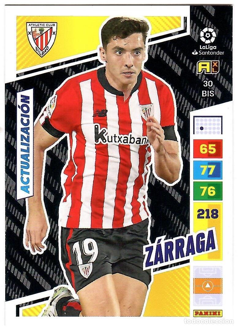 Fu&szlig;ball-Sticker: Zarraga (Ath. Bilbao, Actualizacion), n&ordm; 30 BIS: Cromo del album de futbol Adrenalyn 2022-23