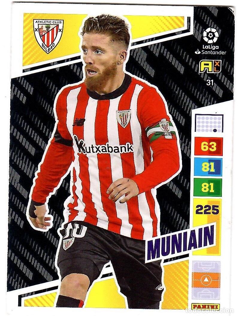 Fu&szlig;ball-Sticker: Muniain (Ath. Bilbao), n&ordm; 31: Cromo del album de futbol Adrenalyn 2022-23