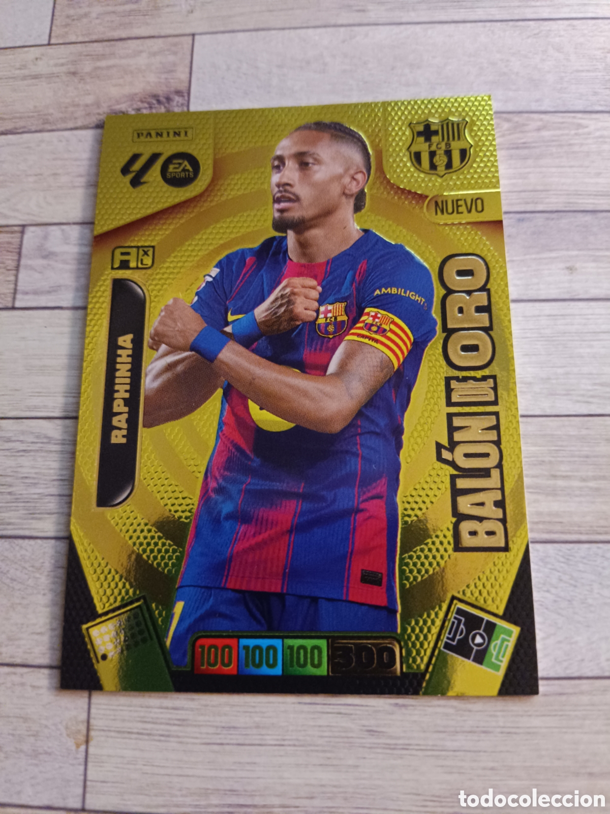 Figurine di Calcio: RAPHINHA BARCELONA NUEVO BALON DE ORO ADRENALYN XL LIGA 2025 2026 PANINI 25 26