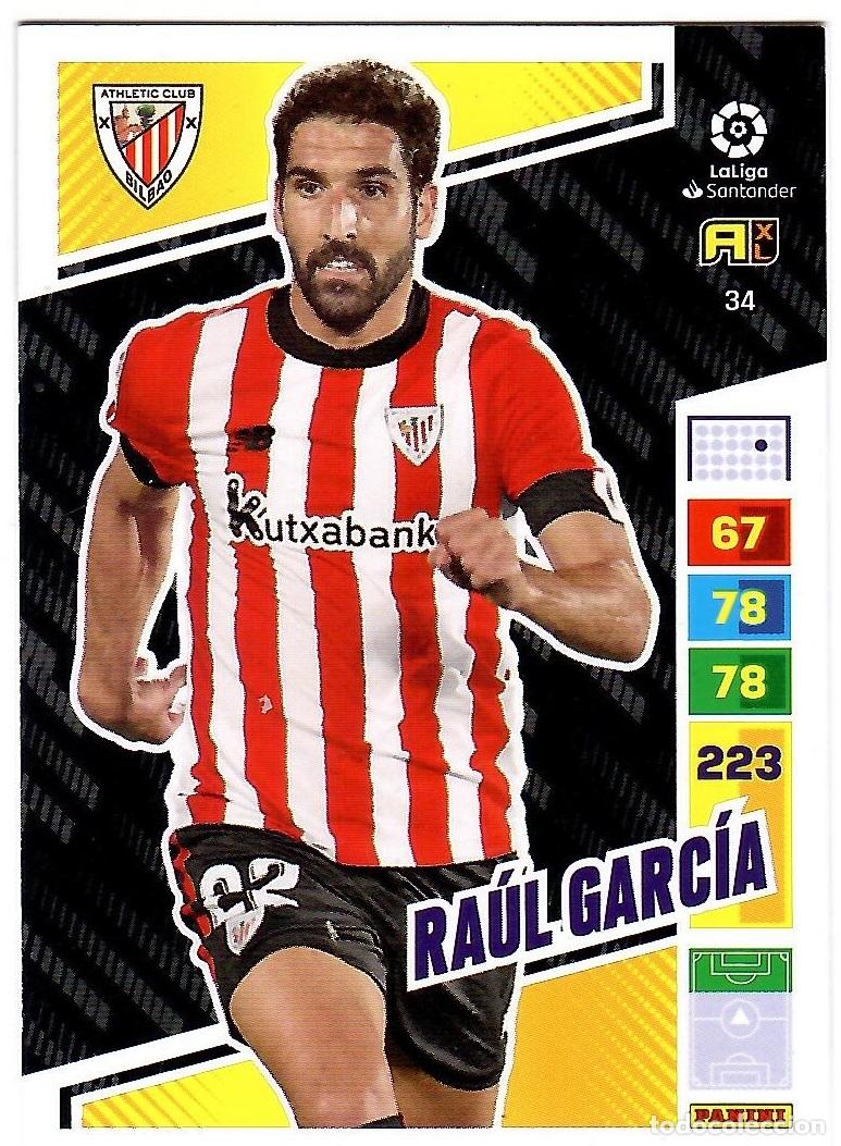 Cartes &agrave; collectionner de Football: Raul Garcia (Ath. Bilbao), n&ordm; 34: Cromo del album de futbol Adrenalyn 2022-23