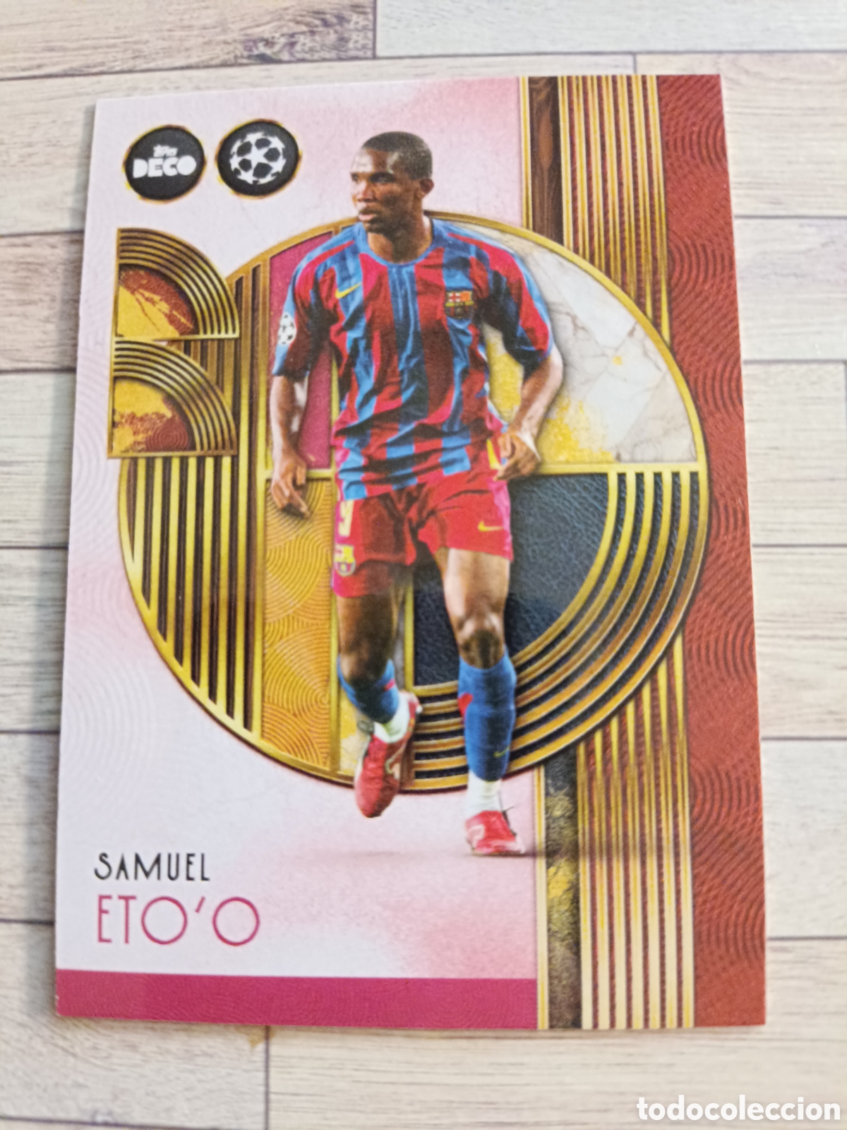 Football Stickers: SAMUEL ETOO ETO&acute;O BARCELONA LEGENDS TOPPS DECO UCC 2025 2026 25 26