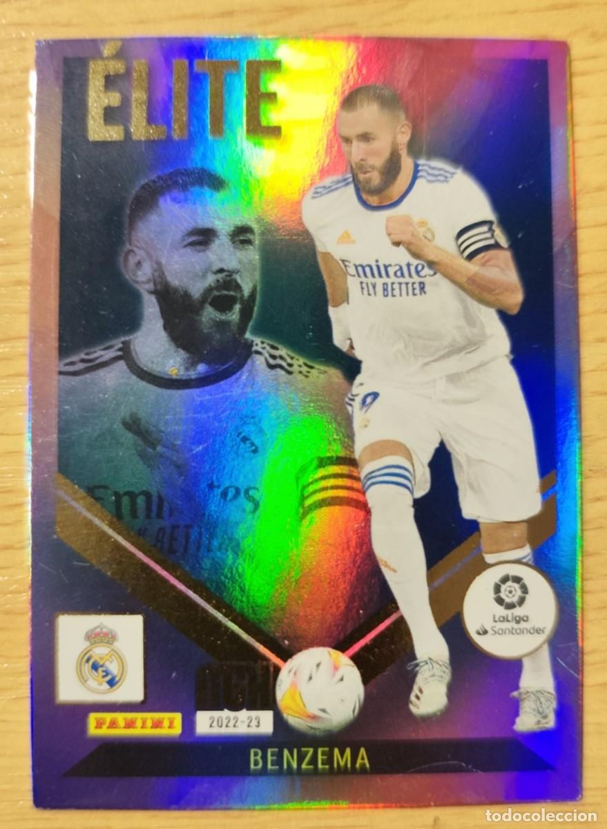 Cromos de Futebol: CARD FOOTBALL 1 BENZEMA REAL MADRID ELITE FICHAS ALBUM MEGACRACKS 2022 2023 22 23 MGK