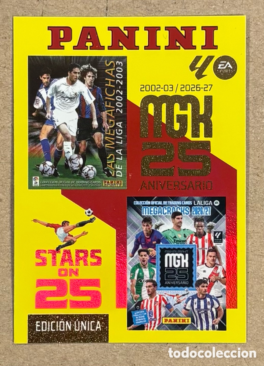 Cromos de f&uacute;tbol: 2002-03 - 2026-27. CARTA STARS OF 25 EDICI&Oacute;N &Uacute;NICA PANINI MEGACRACKS MGK 2026/27. #424.