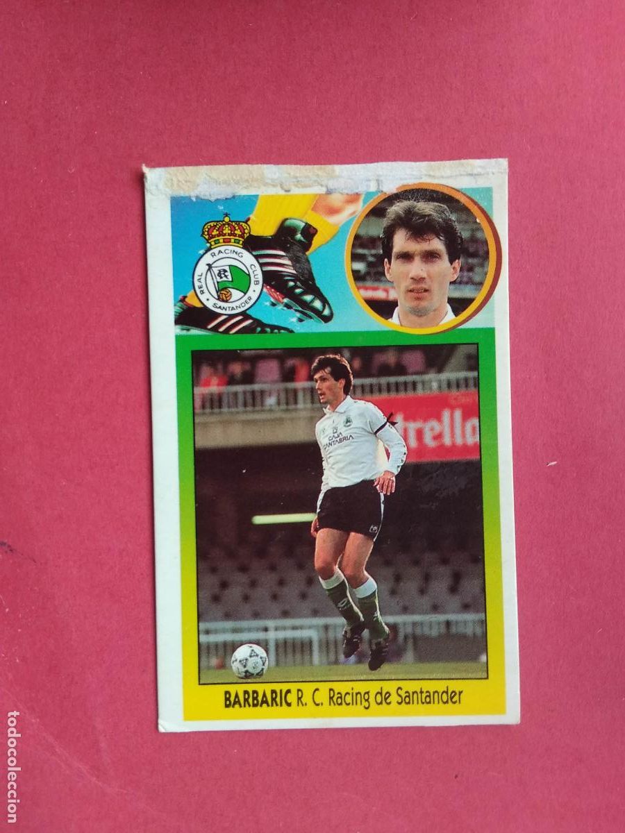 Cromos de f&uacute;tbol: EDICIONES ESTE LIGA 93 94 1993 1994 CROMO DESPEGADO BAJA BARBARIC RACING DE SANTANDER